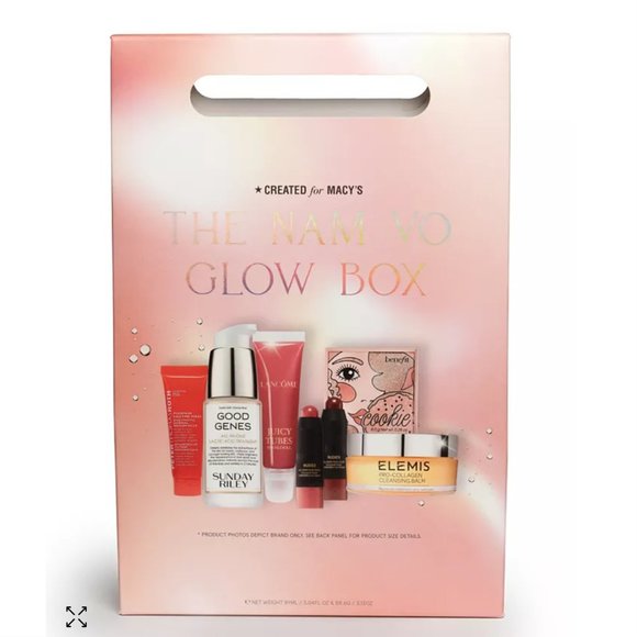 7 PC Nam Vo Glow Box Set Benefit Elemis Lancome Nudestix Sunday Riley Peter Roth - Picture 2 of 8